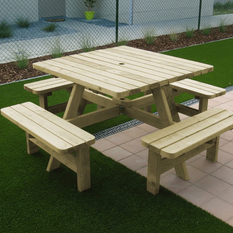 Picknicktafel KING vierkant